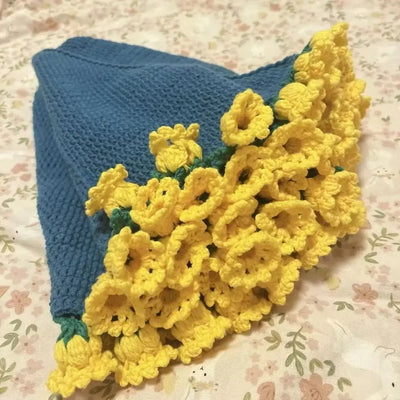 Crochet Rose Bouquet Blanket