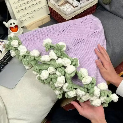 Crochet Rose Bouquet Blanket