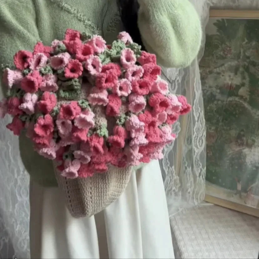 Crochet Rose Bouquet Blanket