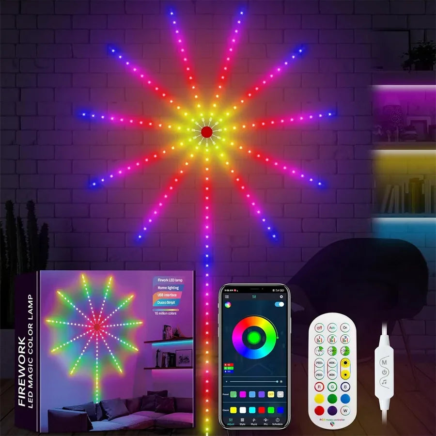 Noise-Activated LED Firework