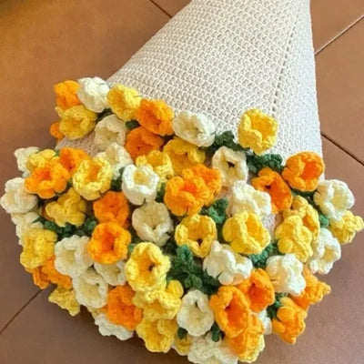 Crochet Rose Bouquet Blanket