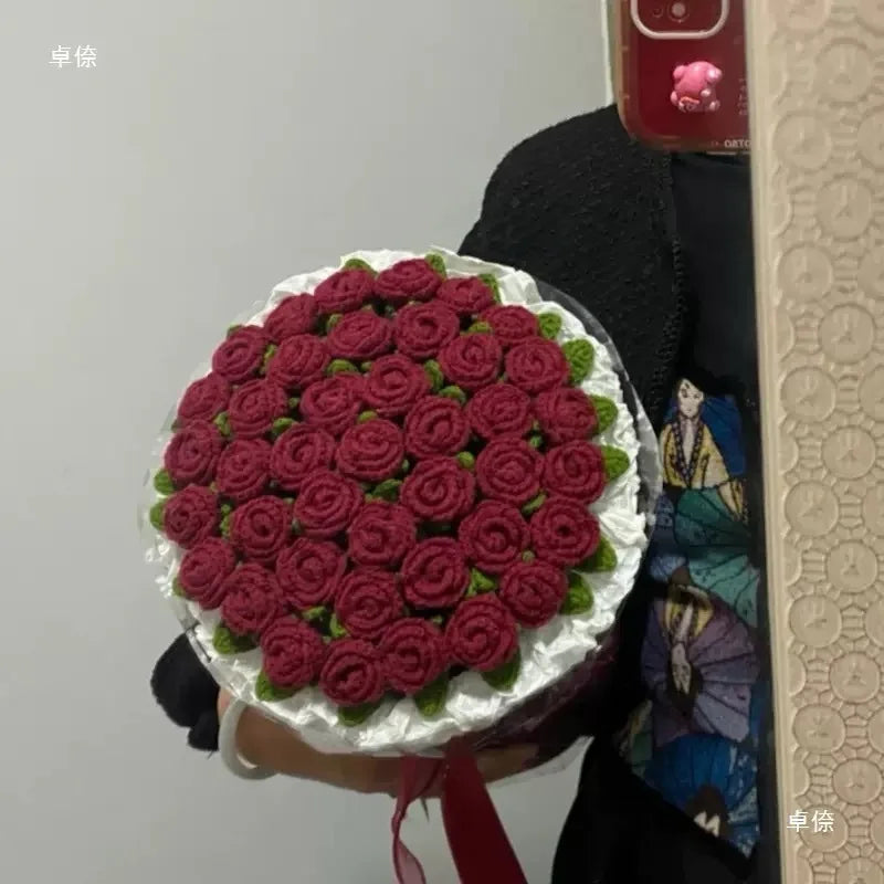 Crochet Rose Bouquet Blanket