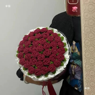 Crochet Rose Bouquet Blanket