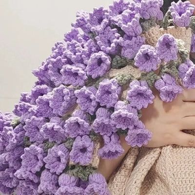 Crochet Rose Bouquet Blanket